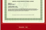 喜報(bào) | REAGEN, INC.榮獲美國(guó)加州衛(wèi)生局頒發(fā)的醫(yī)療器械生產(chǎn)許可證，開(kāi)啟全球化新篇章！